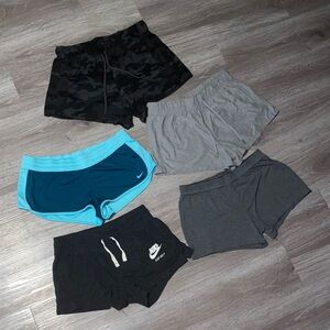 Nike Women's Shorts Set - Black, Gray, Teal, Camo